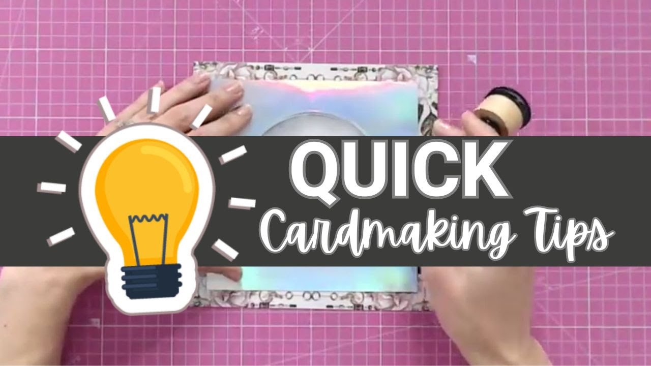 Quick Cardmaking Tip - Using Off Cuts as Stencils - YouTube