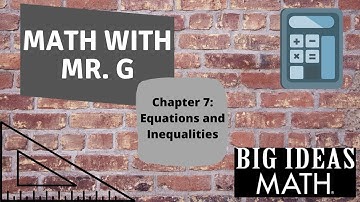 Math 6 7.4 Writing Equations in Two Variables