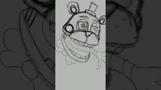 🖌FNAF FANART TIMELAPSE🖌FNAF 6 art: Lefty drawing part 1 #fnaf #speedpaint #drawing