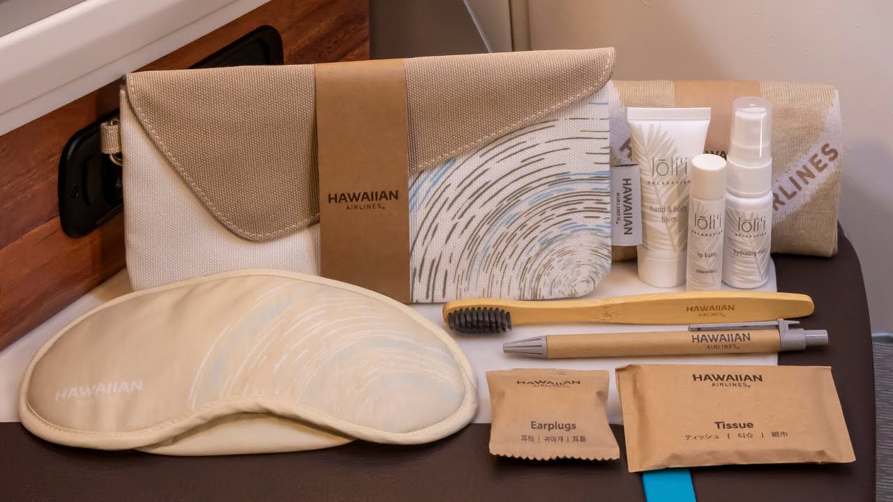 Introducing our new soft goods and amenity kits: Hawaiian Airlines 