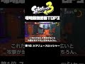 スプラトゥーン3の最強武器「スクリュースロッシャー」を徹底解説！最強武器ランキングTOP3【ゆっくり解説】【黒ザップ】 #Shorts