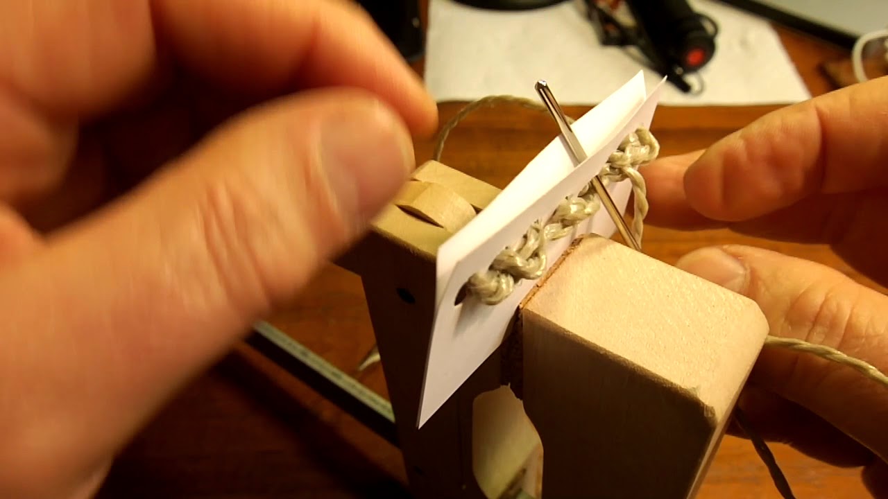 Sattlernaht/Sattlerstich: Anfang und Ende