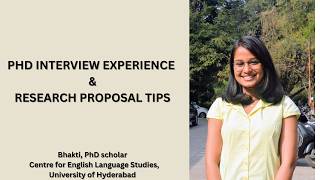 PhD Interview at Centre for English Language Studies, UoH. Bhakti Arvind Deshmukh#phdinterview#phd