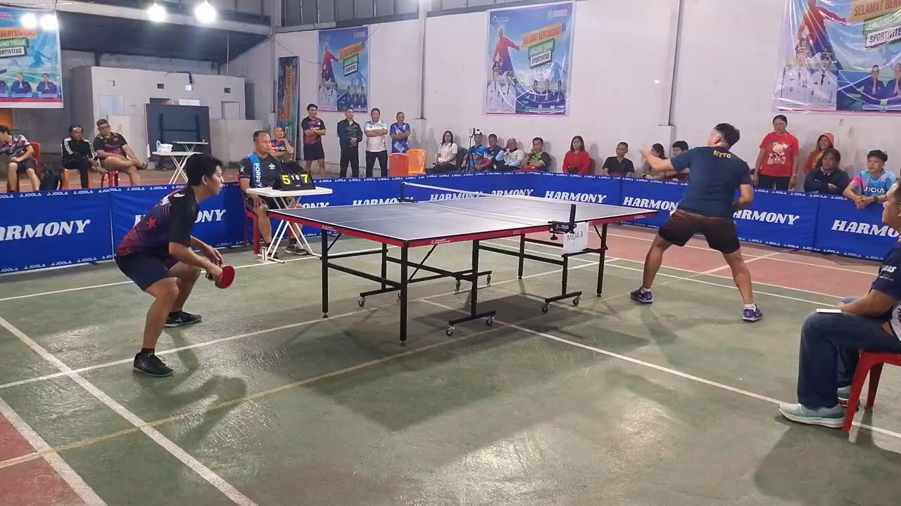 Final Turnamen beregu Piala walikota Tomohon H Mabes C vs MTTC A (Ricky vs Rico)tunggal k 2 