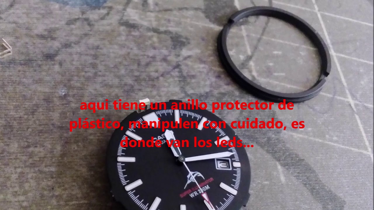 Reloj Casio DURO - MDV 102, desarmando el módulo