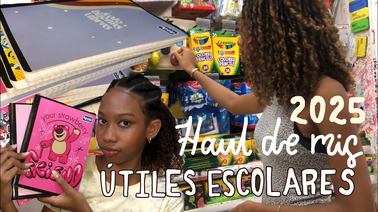 Haul de mis útiles escolares + vlog comprando los útiles