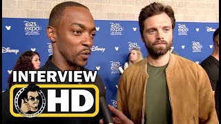Antony Mackie & Sebastian Stan React to the AVENGERS: INFINITY WAR Trailer (2018) D23 Expo