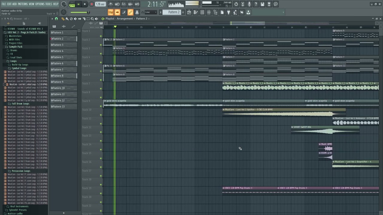 Martin Garrix, Matisse & Sadko - Butterflies / ID AMF 2024 (Gold Skies Acapella) FL Studio Remake