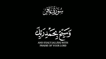فاصبر إن وعد الله حق واستغفر لذنبك [غافر: ٥٥] القارئ #نعمة_الحسان #كروما_القران @al_islam994