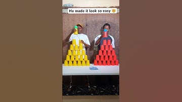 Cup Stack Game 1v1 😲 #shorts