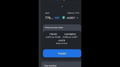 Core mining testnet price update 1 tCore=778.135 sUSDT Price updated dated 2.2.23