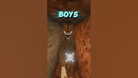 Girls Vs Boys 💀 #shorts #minecraft