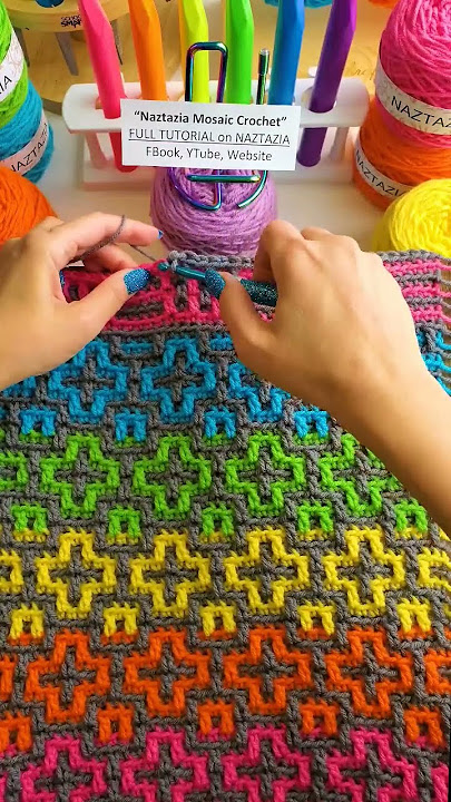 What is Mosaic Crochet Stitch Pattern #shorts