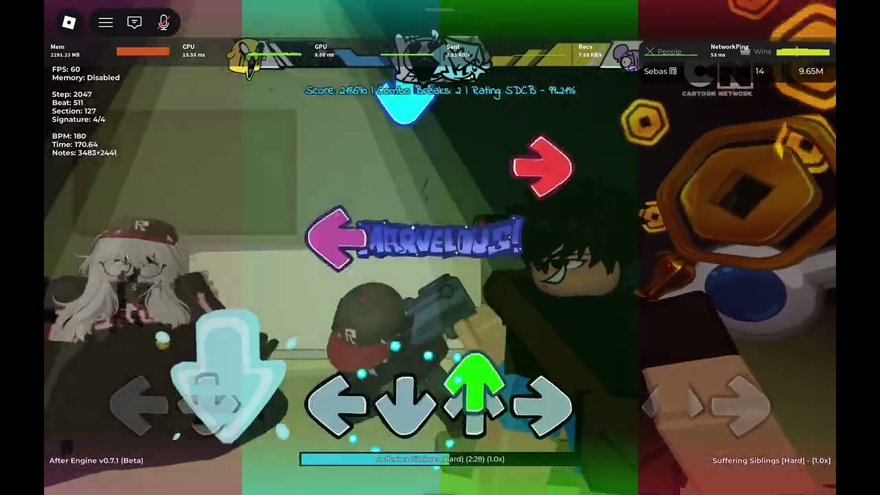 Roblox performance test on a galaxy Tab s11 (128/12) (Max Quality)