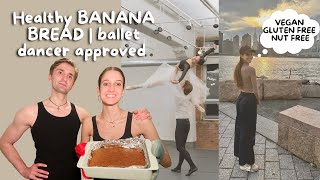 Healthy Banana Bread VEGAN, GLUTEN FREE AND NUT FREE | Ballet Dancer approved