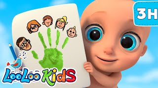 👨‍👩‍👧‍👦 The Finger Family | Ultimate 3-Hour Kids Music Compilation by LooLoo Kids 🎉