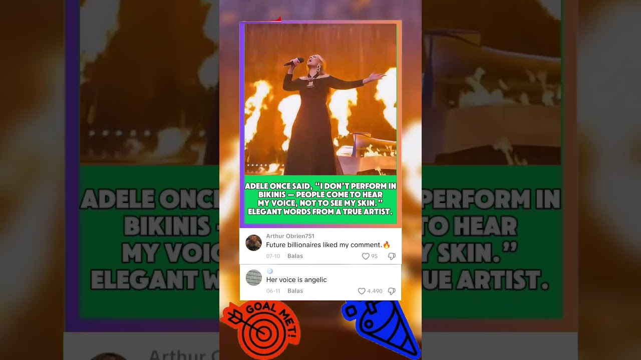 ADELE SAID " I DON'T PERDORM IN BIKINI 