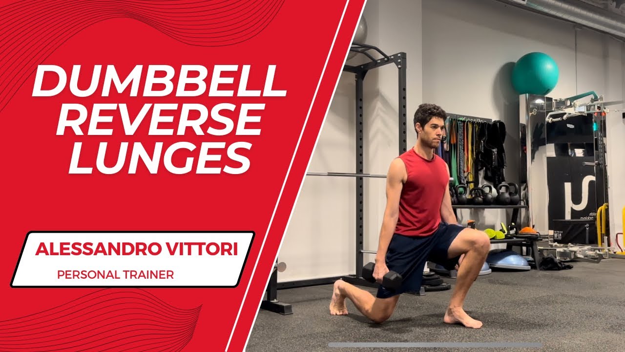 Dumbbell reverse lunges - how to do - YouTube