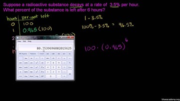 Word Problem Solving- Exponential Growth and Decay