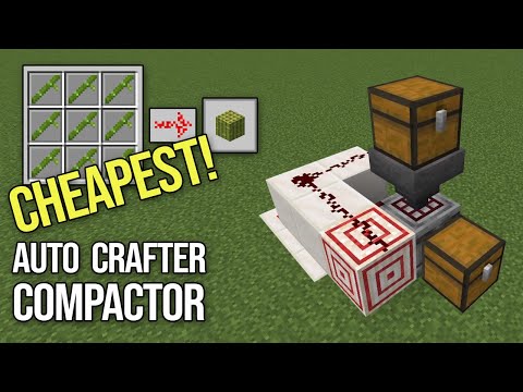CHEAPEST Auto Crafter Compactor in Minecraft