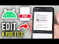 How To Edit PDF File In Android Phone - Step By Step