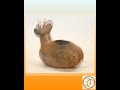 Chimu Inca Pottery Seated Deer Effigy Vessel