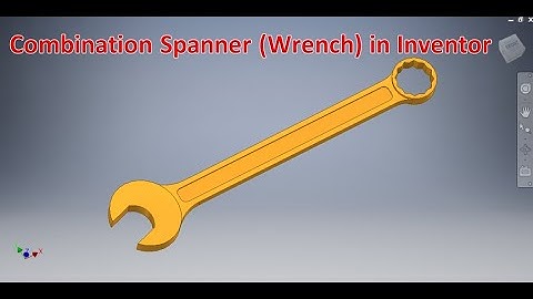 Wrench or Spanner Tool in Inventor || Autodesk Inventor Tutorials || Inventor Cad || Cad Practice 3d