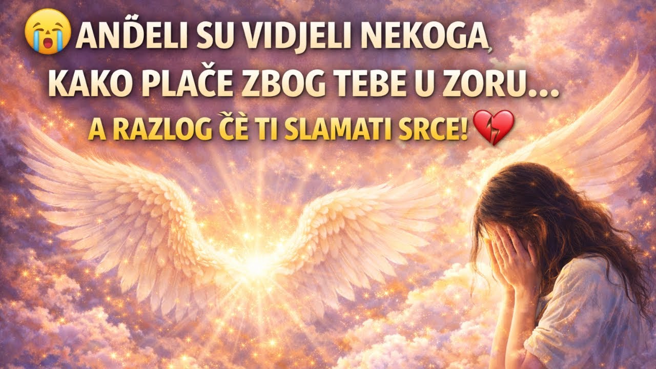 😭ANĐELI SU VIDJELI NEKOGA KAKO PLAČE ZBOG TEBE U ZORU... A RAZLOG ĆE TI SLAMATI SRCE!💔