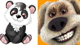 My Talking BEN vs My Talking Little PANDA MO Virtual Pet new episdoe 2017 kids cartoon screenshot 5