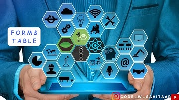 HTML Tutorial: FORMS & TABLE in a WEBSITE | Web Development Tutorials #3 | CODEwSavitaar