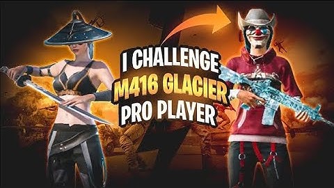 I Challenge M416 Glacier Pro Player!! Win Against Strong Player 