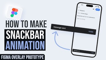 Snackbar Animation | Figma Overlay Prototype