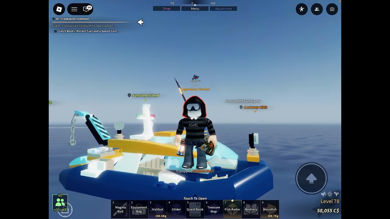 fishing with all the rods I have in fisch pt 2(I gave them another chance)