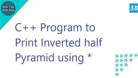 C++ Program to print inverted half pyramid using *