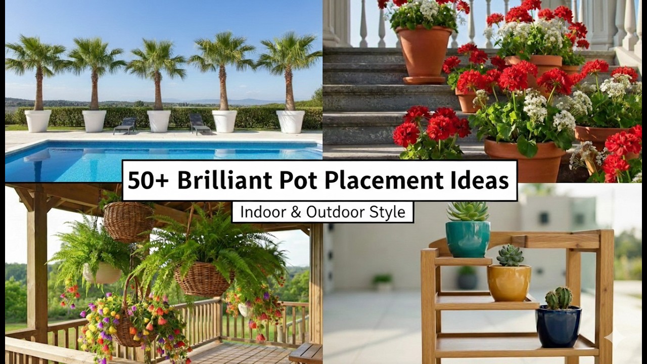 Creative Pot Placement Ideas: Transform Your Rooftop, Backyard & Indoor Spaces! 🌿🏡