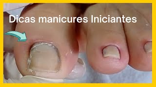 Cutilagem no pé com dicas infalíveis para  manicures Iniciantes! Pé completo.