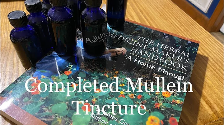 Ep. 158: Straining & Finishing Mullein Tincture - 2 Ingredients - SO EASY!