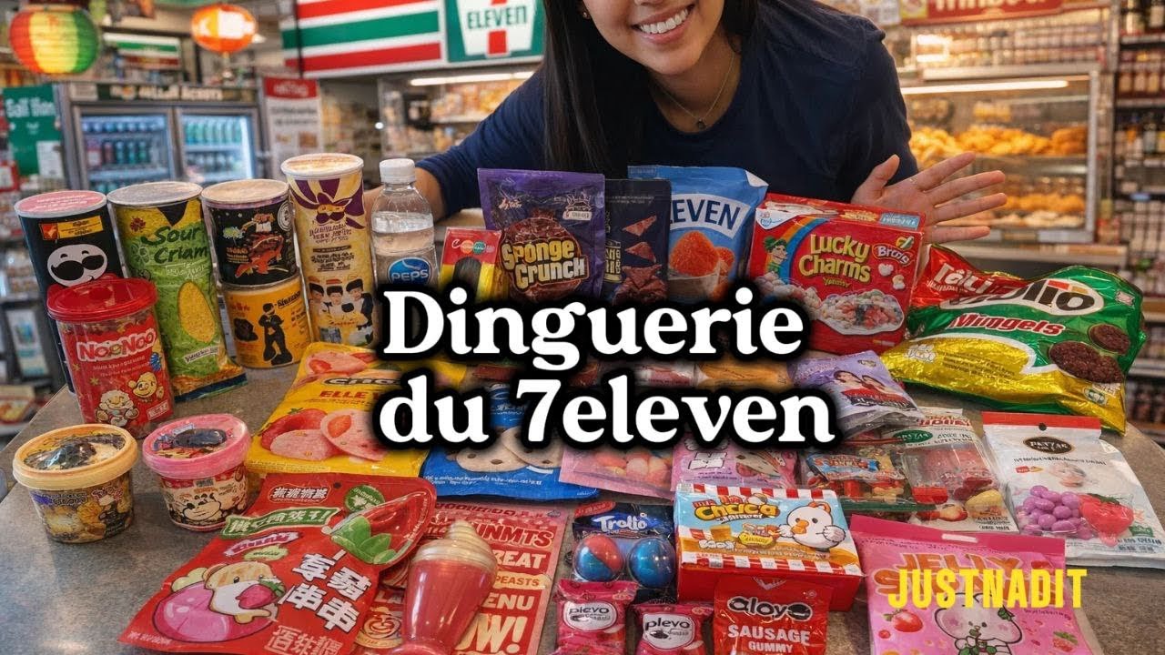 Tout ce que j’ai acheté au 7ELEVEN (grosse dinguerie 🤯)