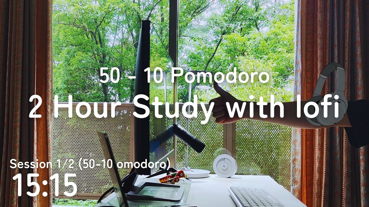 📖 2 Hour Study with lofi music 🎧 / 50-10 Pomodoro / 240731 - YouTube