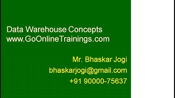 SSAS Part1 - Intro to Data Warehouse Concepts