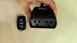 SIMPLEST Outdoor Indoor Wireless Remote Control 2 Outlet Receiver REVIEW