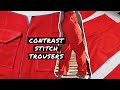 How to: Contrast Stitch Trousers! | Men's Fashion | Happily Dressed