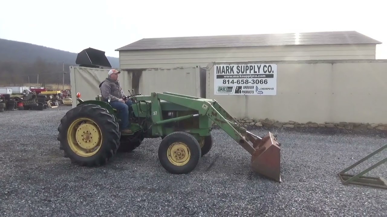 1972 John Deere 820 Utility Farm Loader Tractor Diesel John Deere 37 Loader For Sale Mark Supply !!!