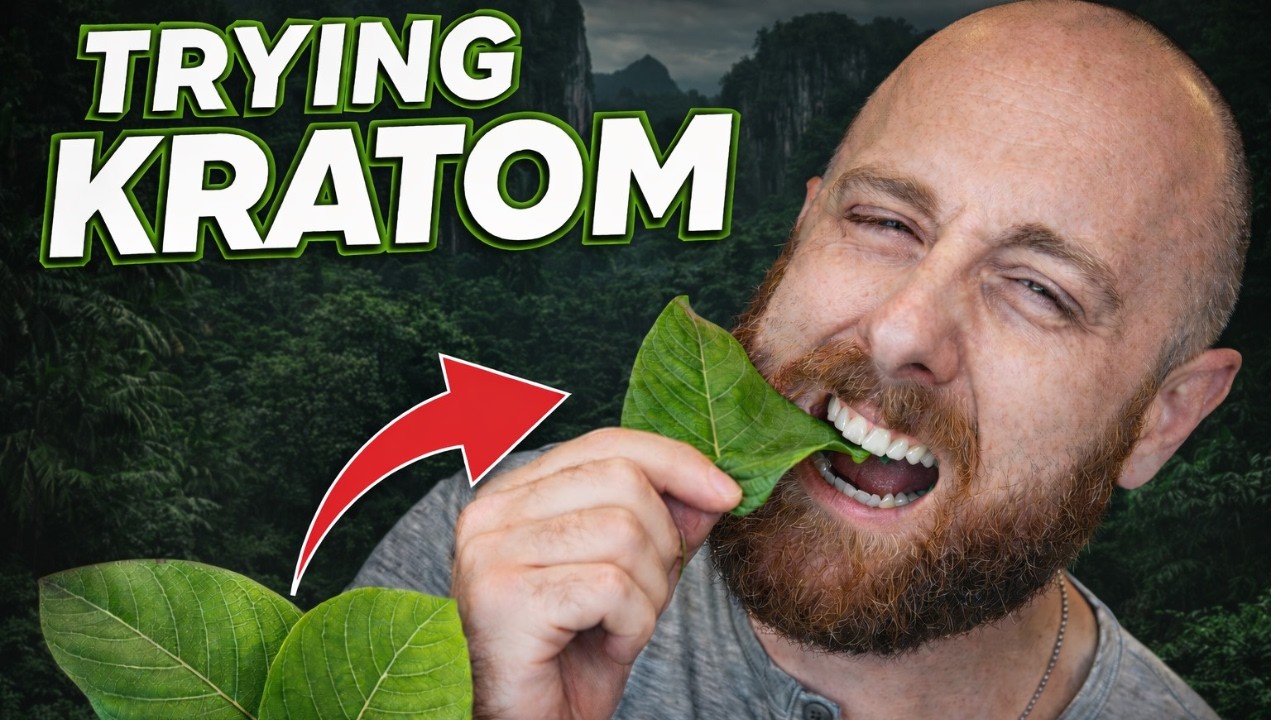 He Tried a Fresh Kratom Leaf for the First Time (Raw Plant Reaction)