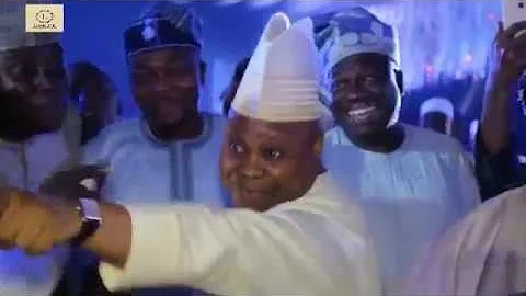 SENATOR ADELEKE'S SPECIAL DANCE AT DANGOTE'S DAUGHTER'S WEDDING