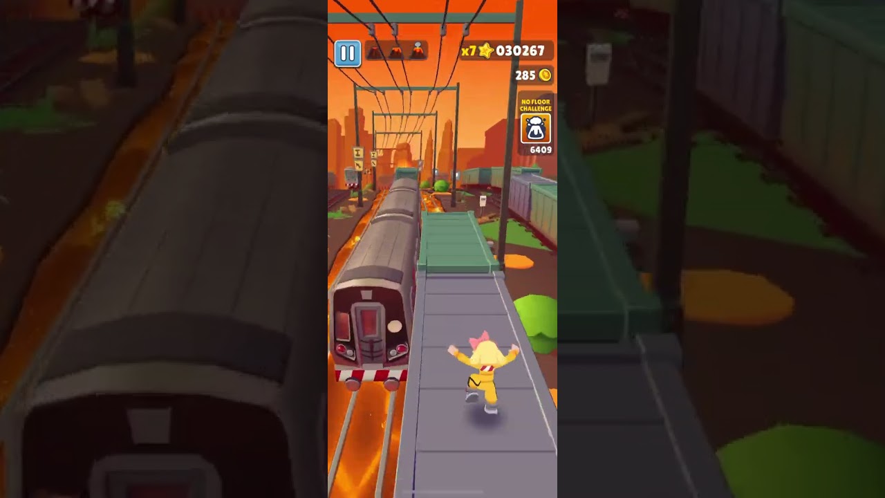 Subway surf new event lava on floor challenge ❤️‍🔥🌋🤯