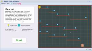 Karel the Robot in NCLab, Version 0.9 - Descent (Purple Belt 1 - Custom Commands) Karel the Robot in NCLab, Version 0.9 - Descent (Purple Belt 1 - Custom Commands)
