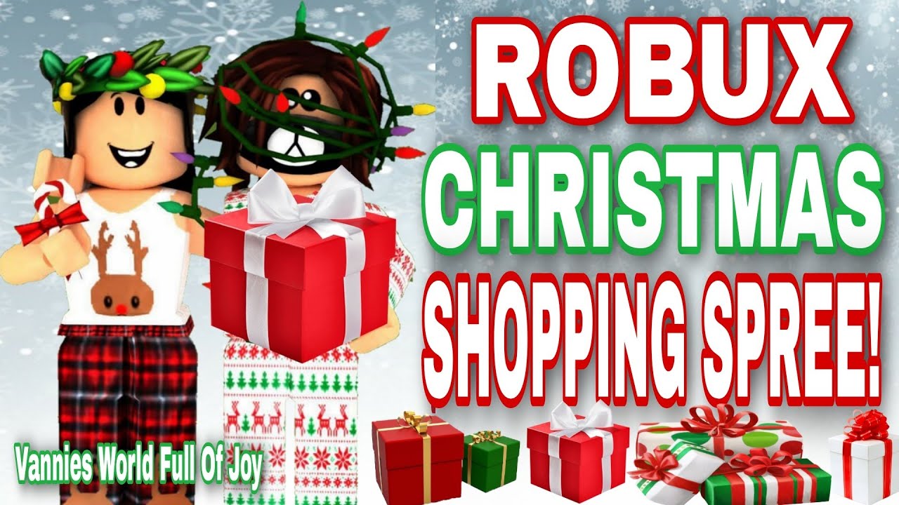🎄☃️FIRST TIME GETTING ROBUX FOR A CHRISTMAS SHOPPING SPREE 1000 ROBUX ...