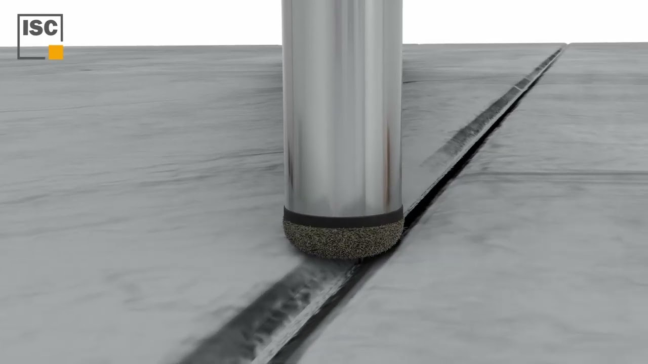 END CAP FOR FOUND TUBE WITH OVAL FELT BASE - IFF