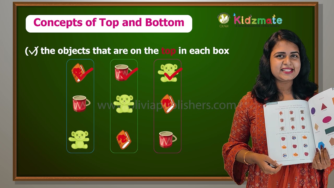 Concepts of Top and Bottom - Kidsmate UKG Term 3 Mathematics - Olivia Digital Education Program